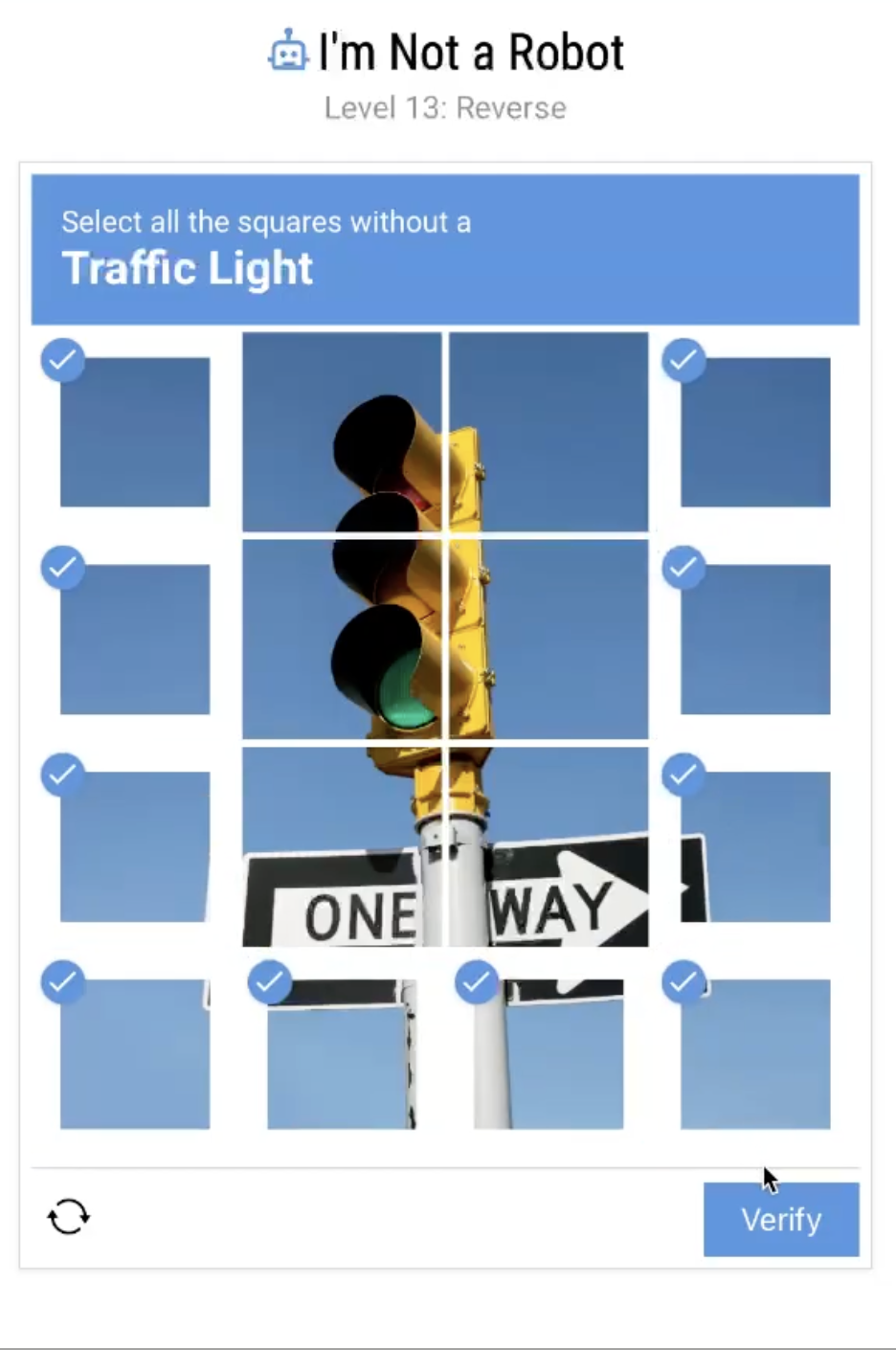 I'm Not a Robot Level 13: I'm Not a Robot Level 13 Solution Walkthrough
