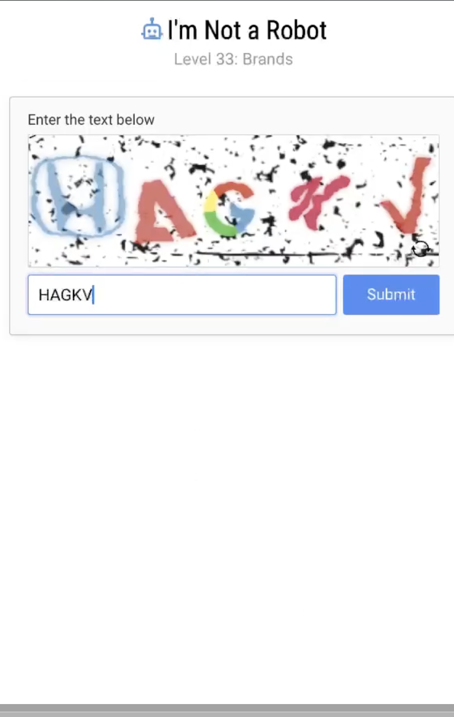 Gecko Out Level 33: I'm Not a Robot Level 33 Solution Walkthrough