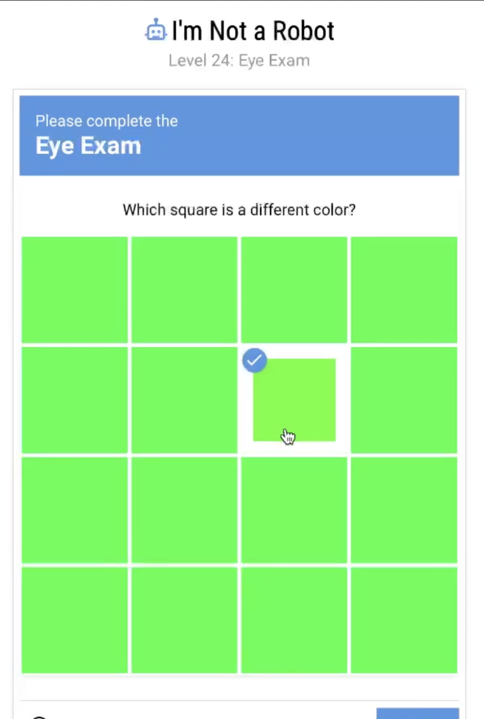 I'm Not a Robot Level 24 Solution Walkthrough Guide Image 4