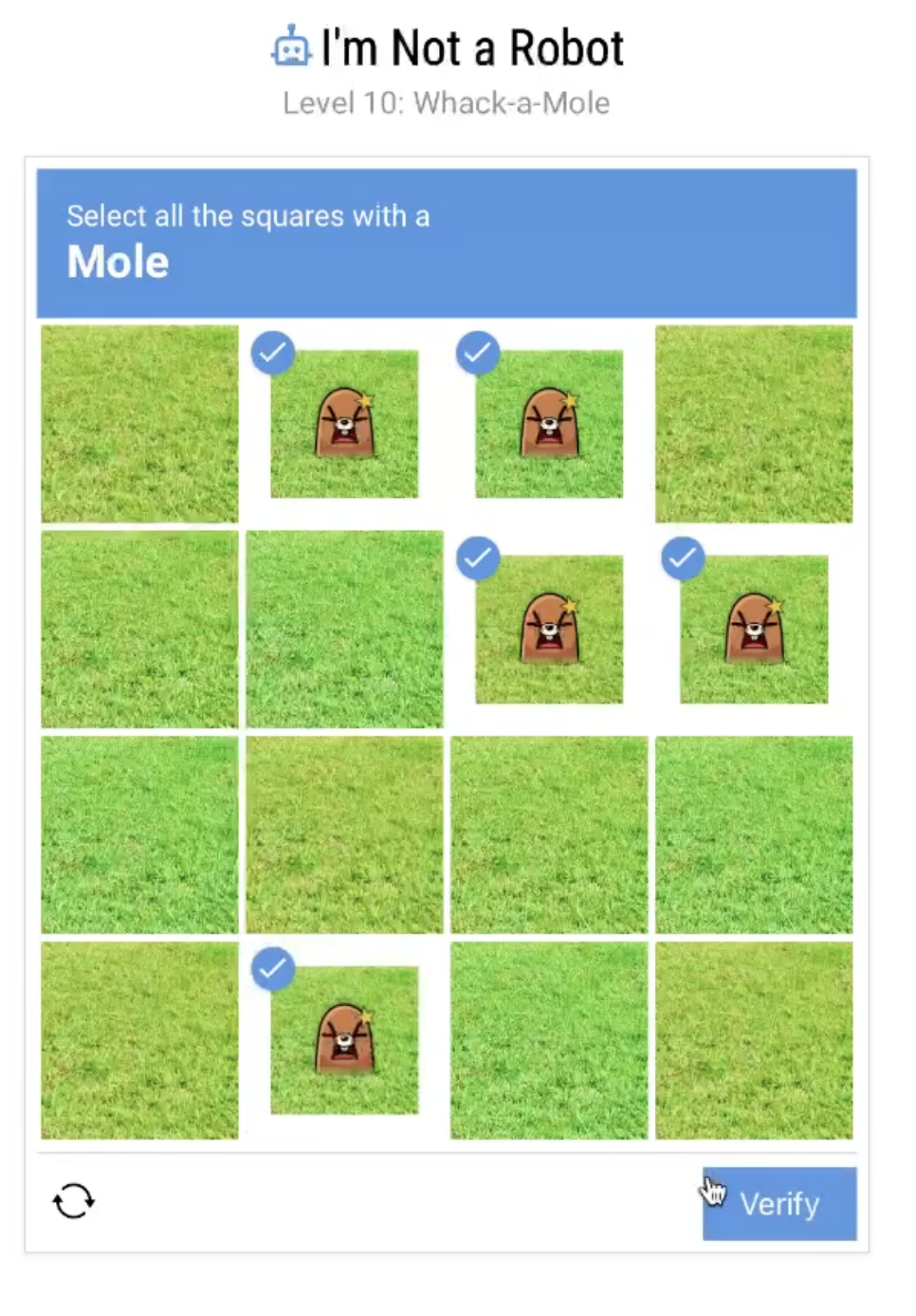 I'm Not a Robot Level 10 Solution Walkthrough Guide Image 1