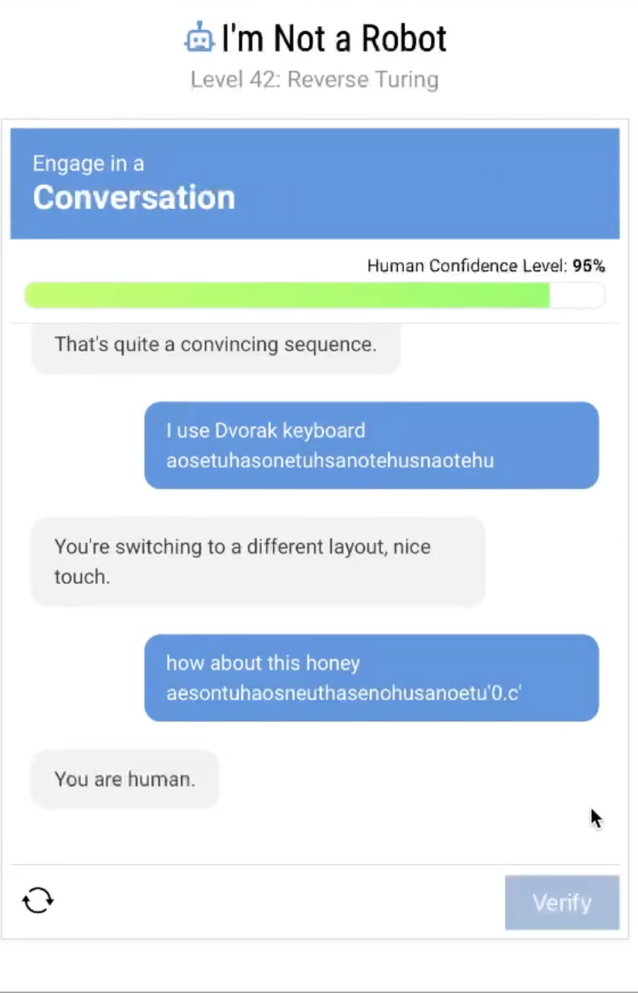 I'm Not a Robot Level 42 Solution Walkthrough Guide Image 1