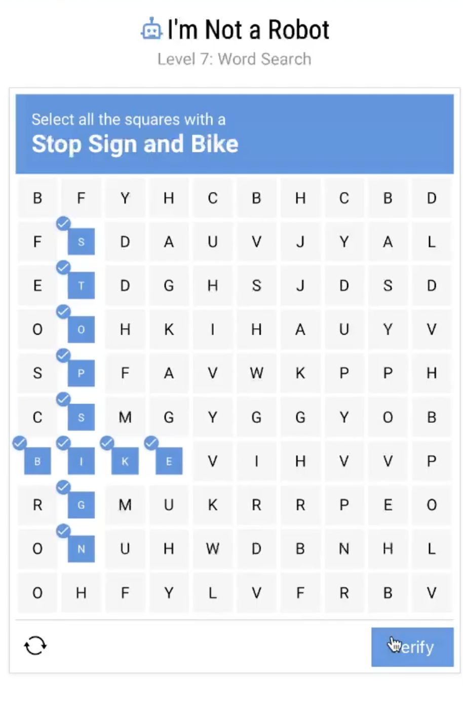 I'm Not a Robot Level 7 Solution Walkthrough Guide Image 1